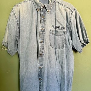 Harrison L short sleeved Men’s denim shirt
